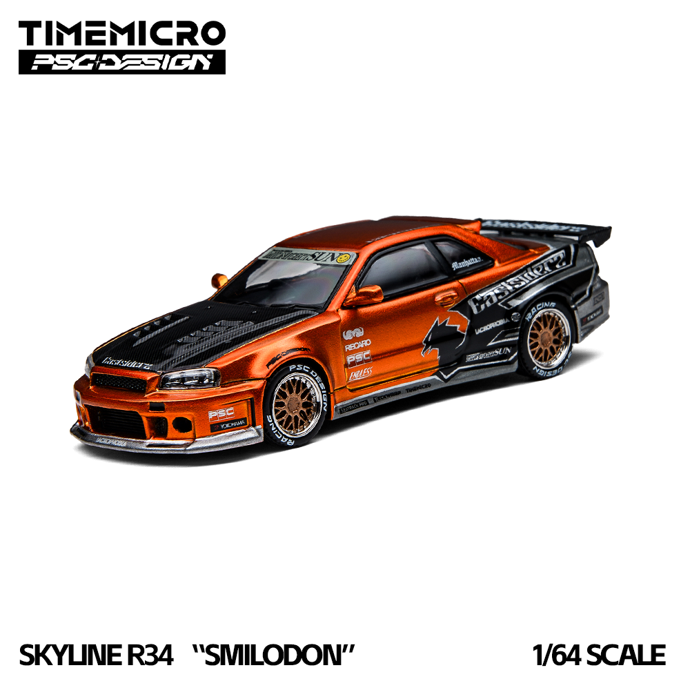 Model Kit R34 - TimeMicro1:64 Realistic R34 Eastsiderz Tribute Diecast