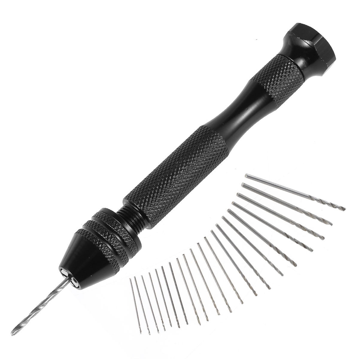 Pin Vice Micro - 20 Pcs Mini Twist Drill Bits