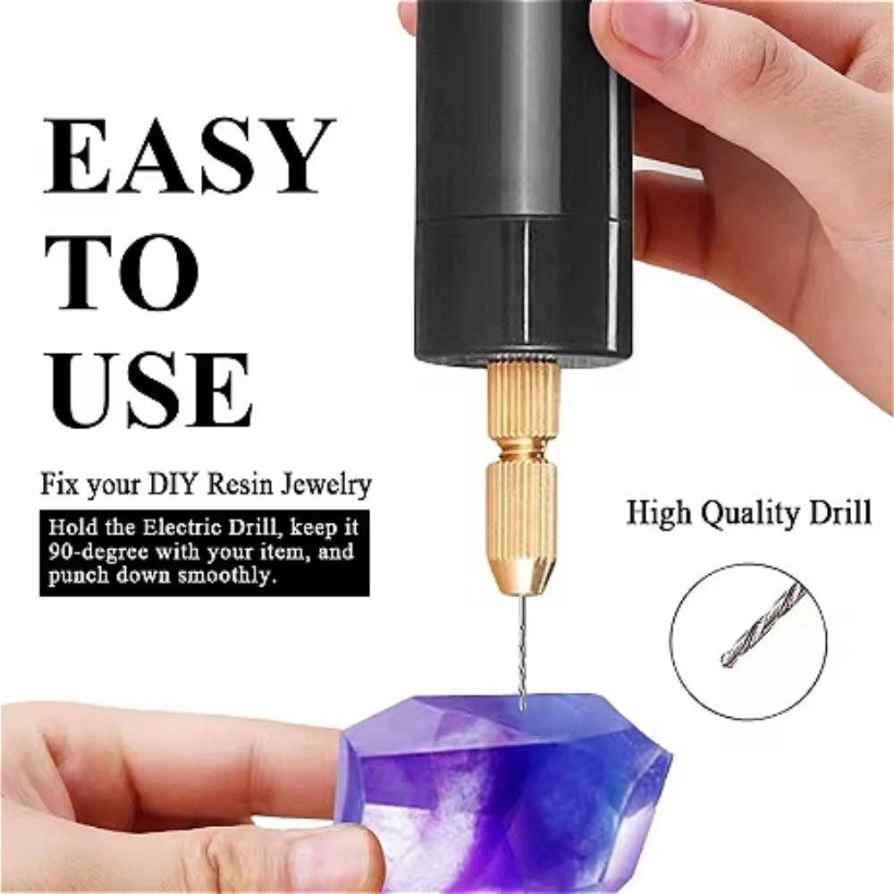 Pin Vice Micro - Micro-Electric Hand Drill Set For Resin,Electric