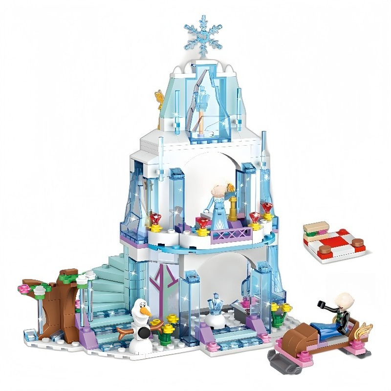 Model Kit House - Elsa Ice Castle Building Blocks Set