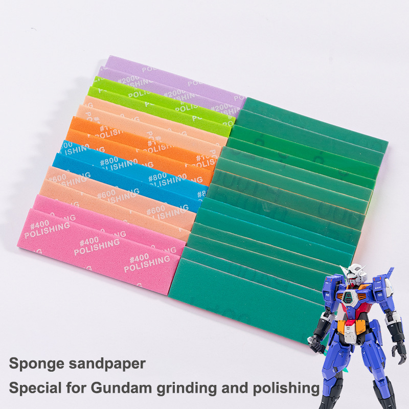 Model Kit Tool Set - 9Pcs/set 400~1200 Semi-rigid Sanding Sticks For