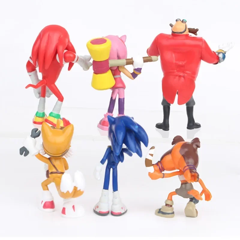 Model Kit Sonic - 6Pieces/Set Sonic Action Figures Tails Werehog