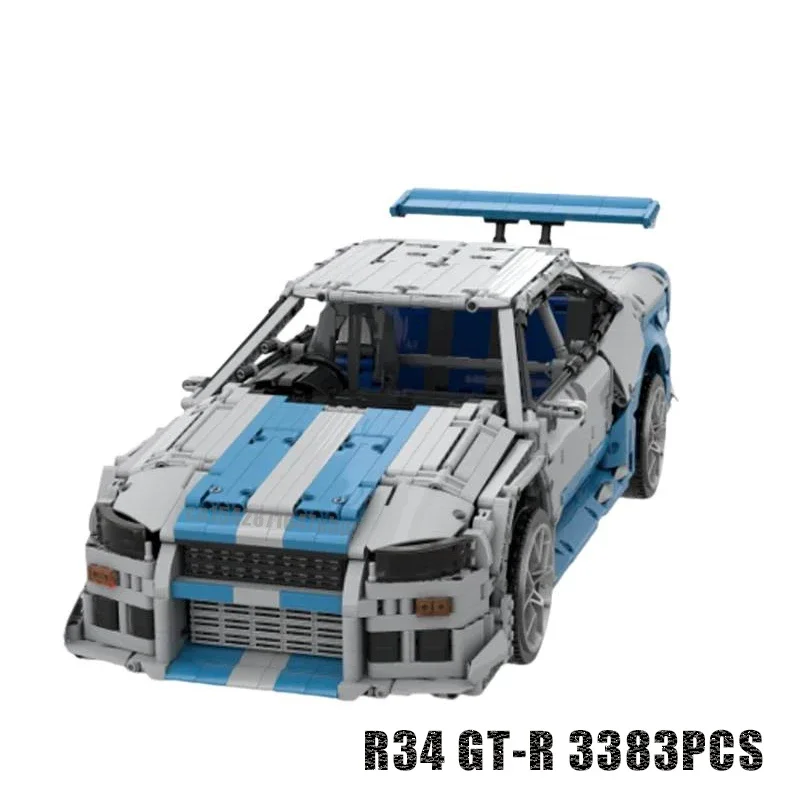 3383PCS supercar model buiding - Model Kit R34 评论和价格