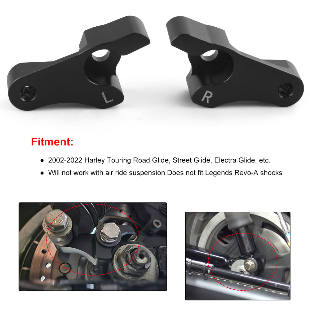 2 Inch Lowering Blocks Kit for - Model Kit Harley Davidson 评论和价格