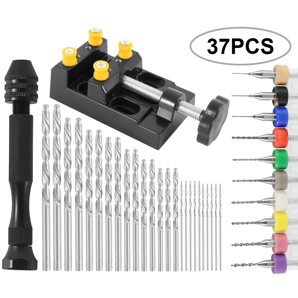 37Pcs Portable Hand  Twist Dri - Pin Vice Micro 评论和价格