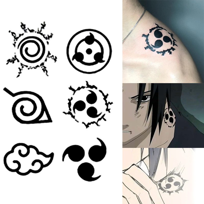 Anime Naruto Tattoo Stickers T - Logo Model Kit 评论和价格