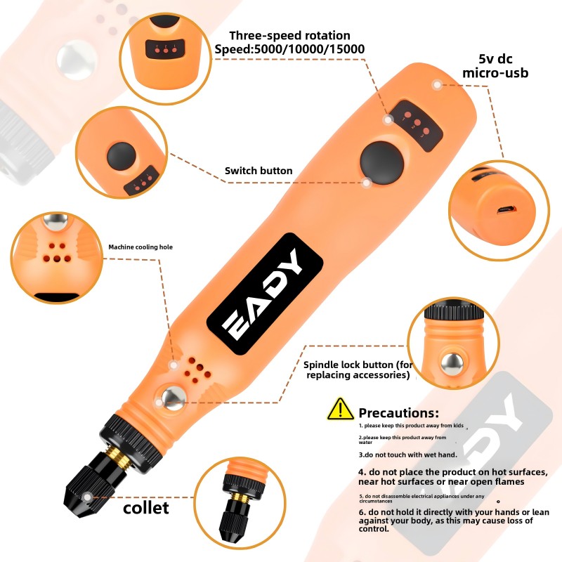 USB Cordless Rotary Tool Kit – - Model Kit Store 评论和价格