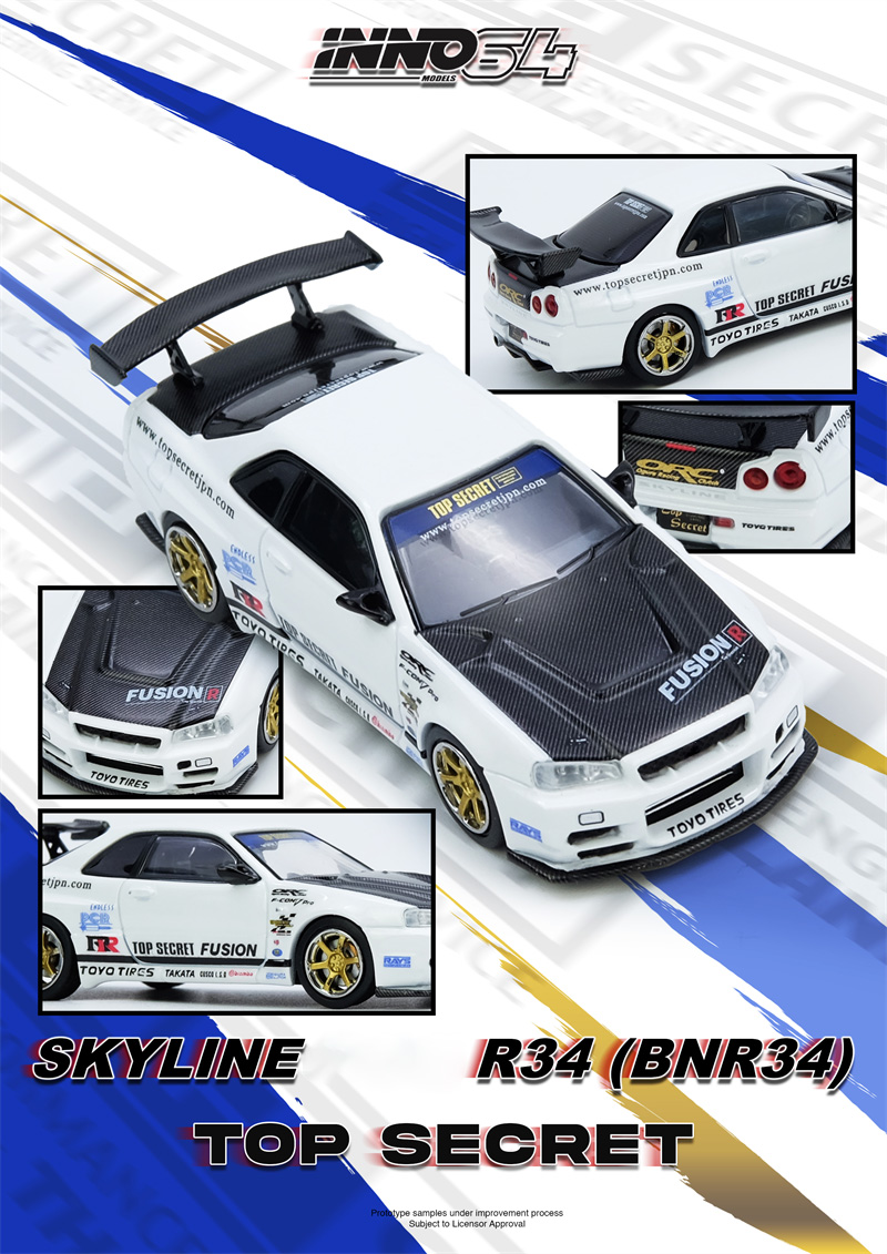INNO 1:64 R35 WIDEBODY AORUS X - Model Kit R34 评论和价格