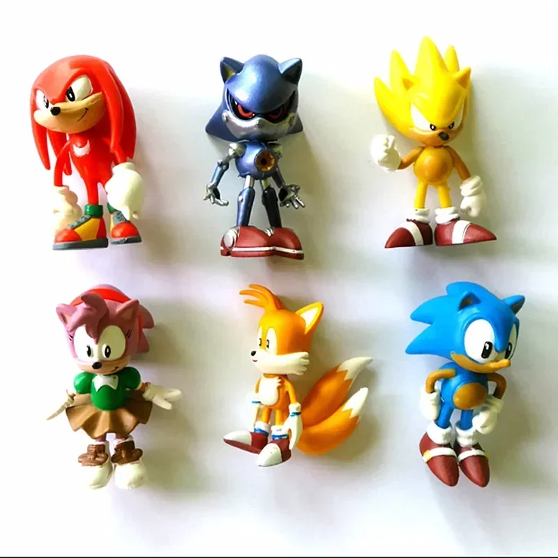 Set Mini Cute 6pcs Sonic PVC C - Model Kit Sonic 评论和价格