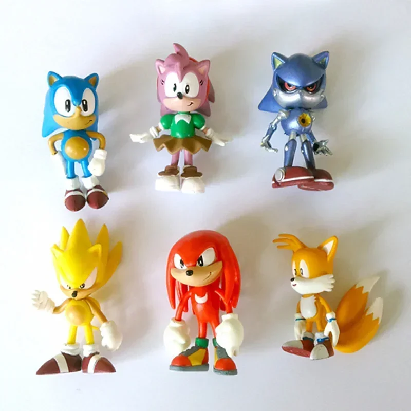 Set Mini Cute 6pcs Sonic PVC C - Model Kit Sonic 评论和价格