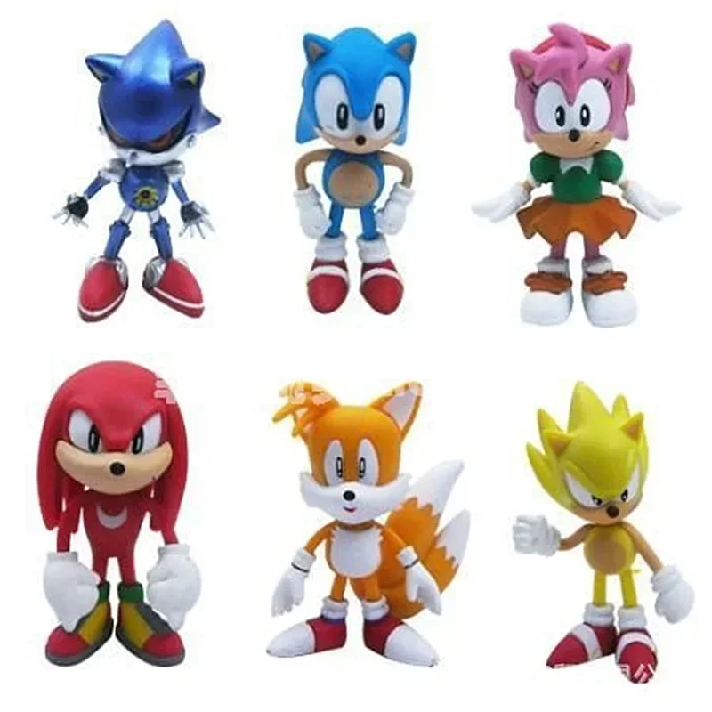 Set Mini Cute 6pcs Sonic PVC C - Model Kit Sonic 评论和价格