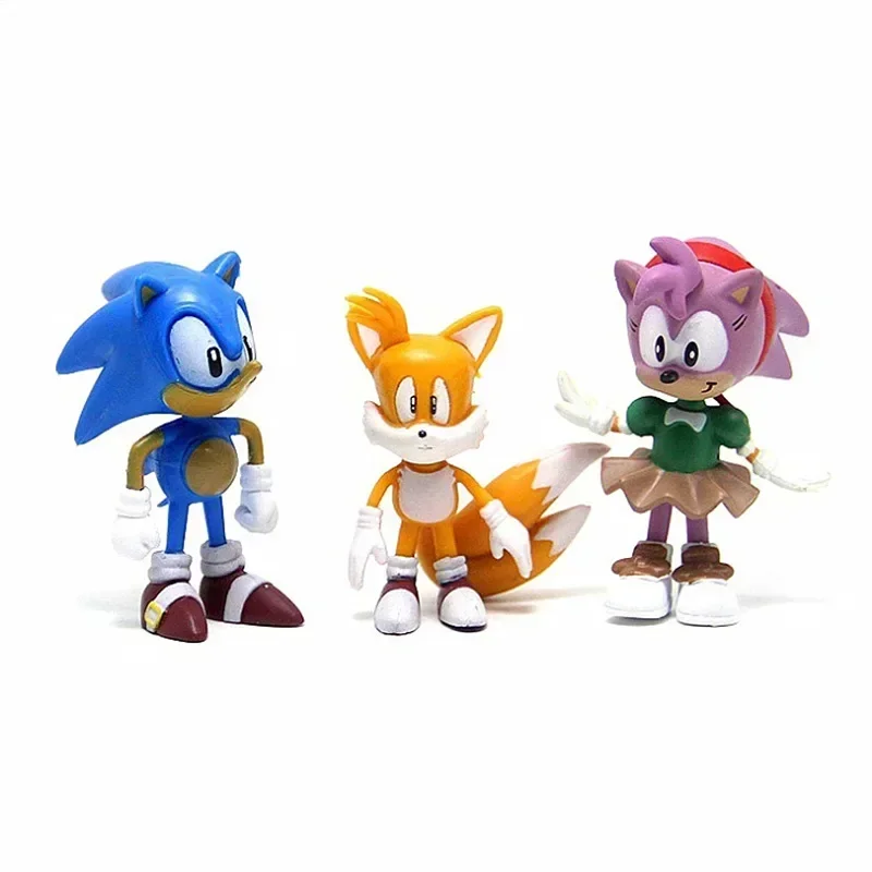 Set Mini Cute 6pcs Sonic PVC C - Model Kit Sonic 评论和价格