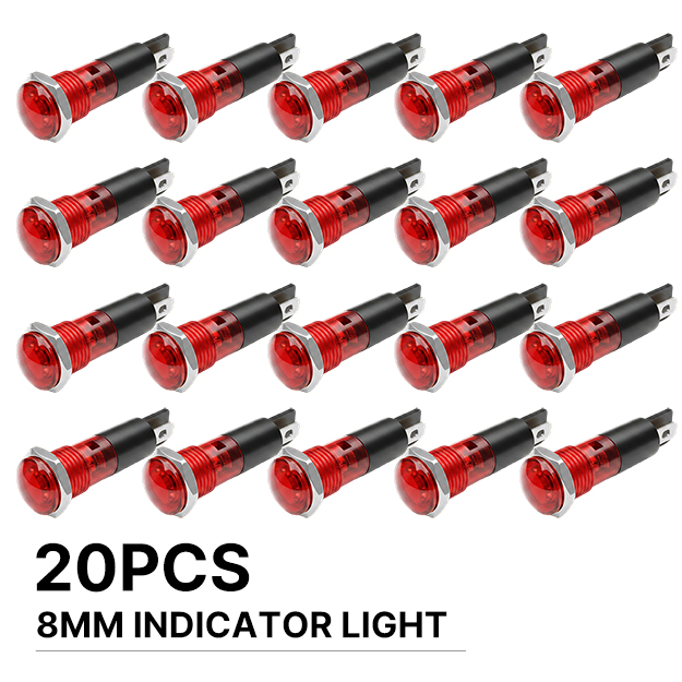 FILN 20PCS 8mm LED Indicator L - Panel Line Marker 评论和价格