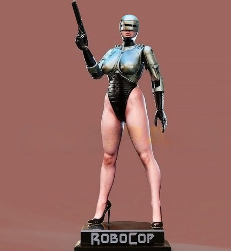 1/24 Scale Die-Cast Resin Figu - Model Kit Robocop 评论和价格