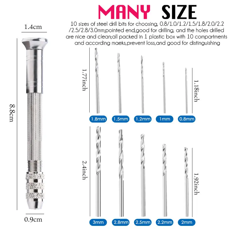 Mini Hand Resin Drill Pin Vise - Pin Vice Micro 评论和价格