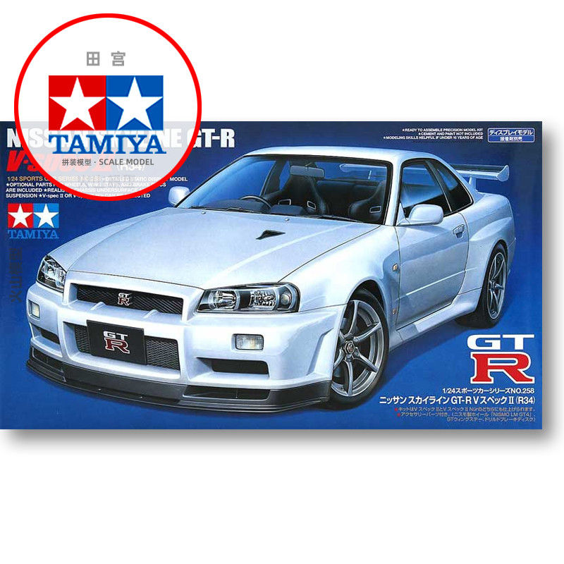 Static assembly car model Tami - Model Kit R34 评论和价格
