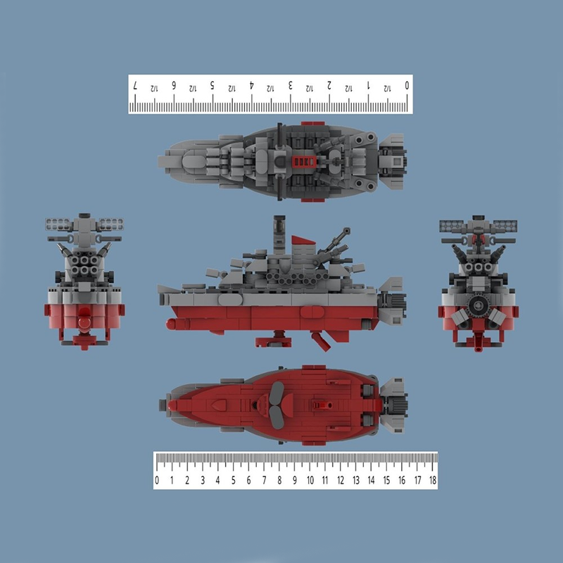 312pcs MOC Space Battleship Ya - Model Kit Yamato Space 评论和价格