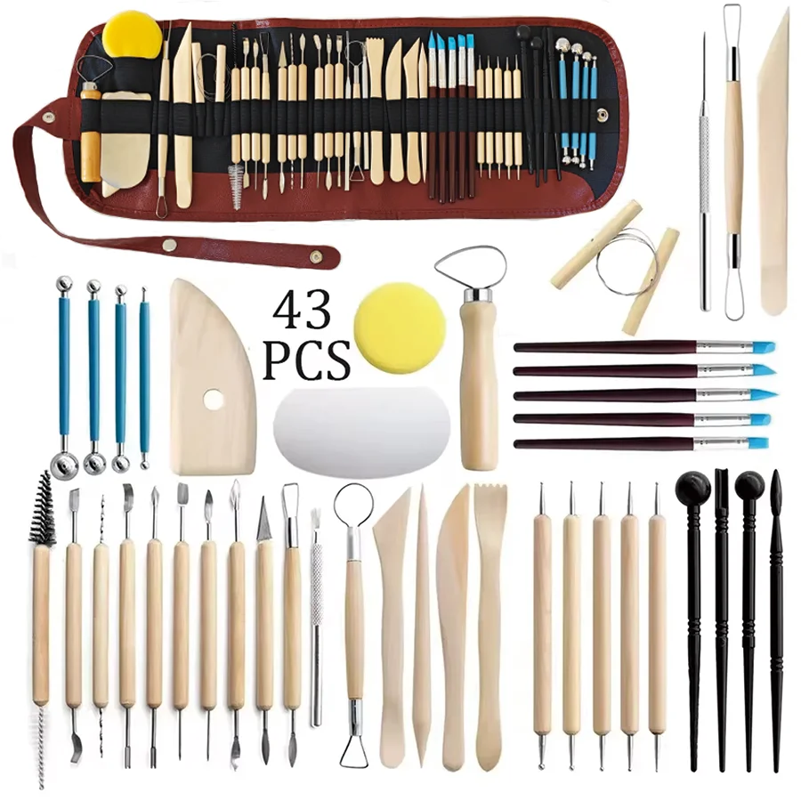8-61PCS Pottery Tool Set - Cer - Model Kit Tool Set 评论和价格