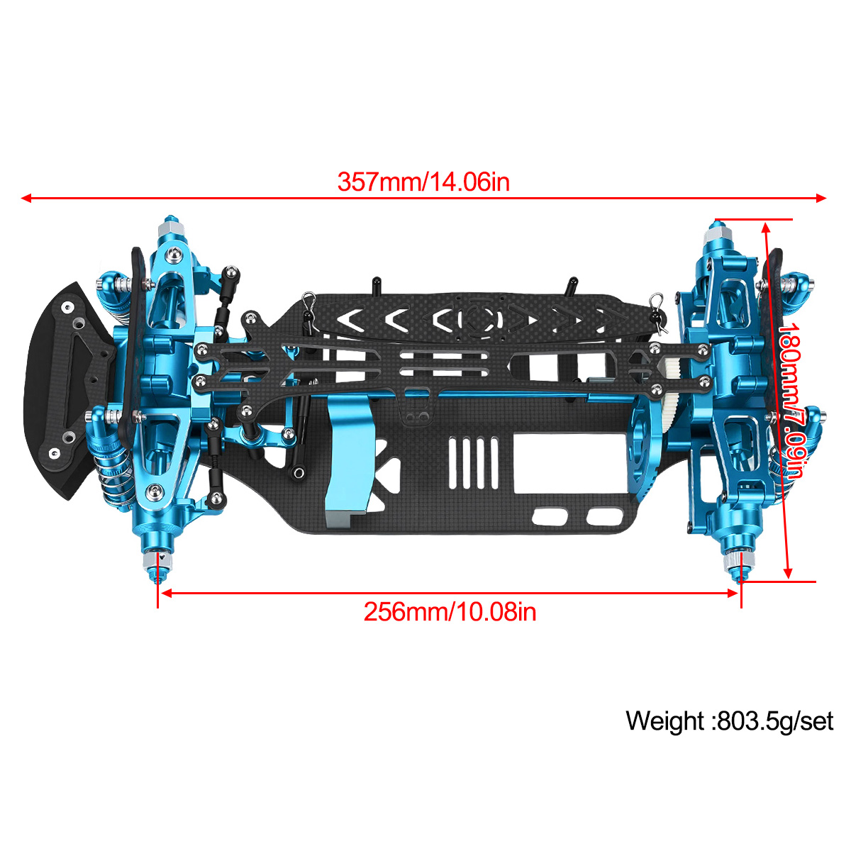 Aluminum & Carbon Fiber Frame  - Model Kit Helicopter 评论和价格