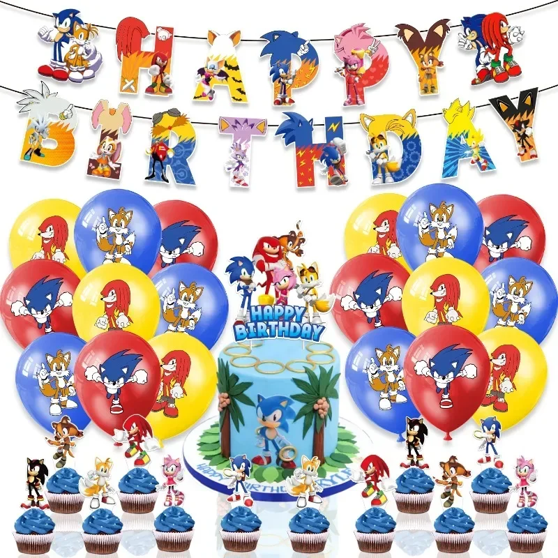 Sonic Theme Birthday Party Dec - Model Kit Sonic 评论和价格