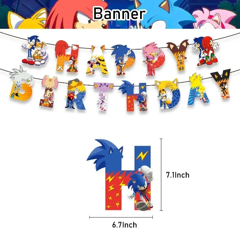 Sonic Theme Birthday Party Dec - Model Kit Sonic 评论和价格