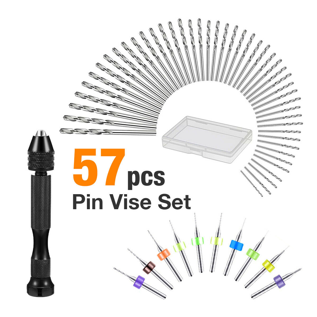 57 Pcs Alloy Steel Pin Vise Ha - Pin Vice Micro 评论和价格