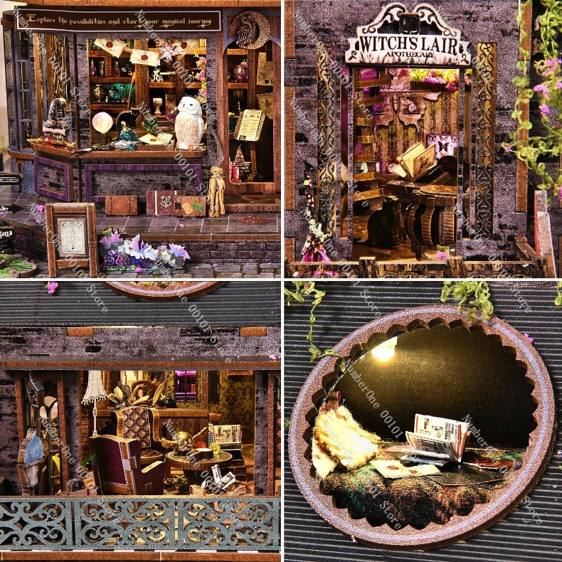 Wooden Miniature House Buildin - Model Kit House 评论和价格