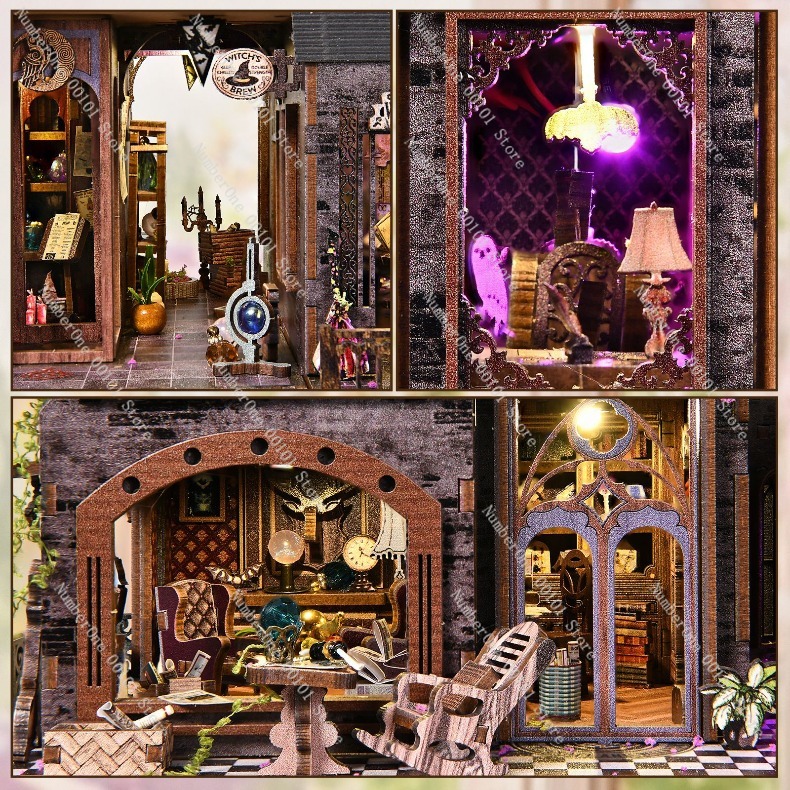 Wooden Miniature House Buildin - Model Kit House 评论和价格